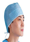 Couvertures jetables de tête de polypropylène/chapeaux chirurgicaux jetables avec le lien dessus