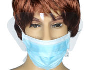 Masque médical jetable bleu d'hôpital avec le bouclier répulsif liquide en plastique