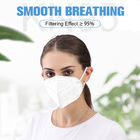Masque FFP2 pliable respirable masque protecteur jetable de protection de 4 couches