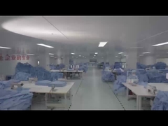 Vêtements d'opération jetables d'hôpital Vêtements d'opération non tissés SMS stériles résistants aux fluides