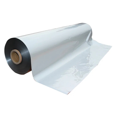 12 u revêtu de polyéthylène blanc PE film PET métallisé Food Soft Petg Film Silver Crystal Mirror Pet Film