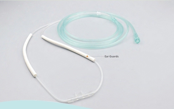 Oxygenothérapie de qualité médicale en PVC avec pinceau de nez réglable avec/sans latex