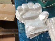 Les gants en plastique jetables d'une fois/les gants main de polythène lissent le type de relief