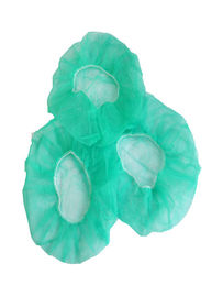 Chapeaux chirurgicaux gonflants jetables de forme ronde, couvertures jetables imperméables de tête