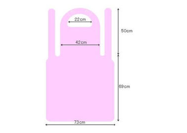 Tabliers en plastique jetables répulsifs liquides, tabliers jetables de laboratoire avec deux bandes perforées