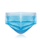 Masque protecteur jetable bleu filtration de 3 couches non tissée avec la boucle élastique d'oreille