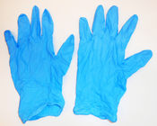 Le gant bleu de nitriles d'examen de Dispsoable saupoudrent 12 pouces libre pour l'usage médical