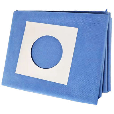 Le paquet ophtalmique stérile chirurgical bleu 55x35cm de SMS avec le double rassemblent le sac