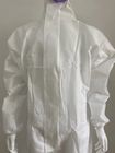 Blanc médical imperméable de costume de protection de Microporuous de combinaison du type 5 et 6 avec le capot