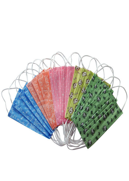 Masque protecteur jetable coloré multi pour des enfants, masque de poussière jetable à usage unique