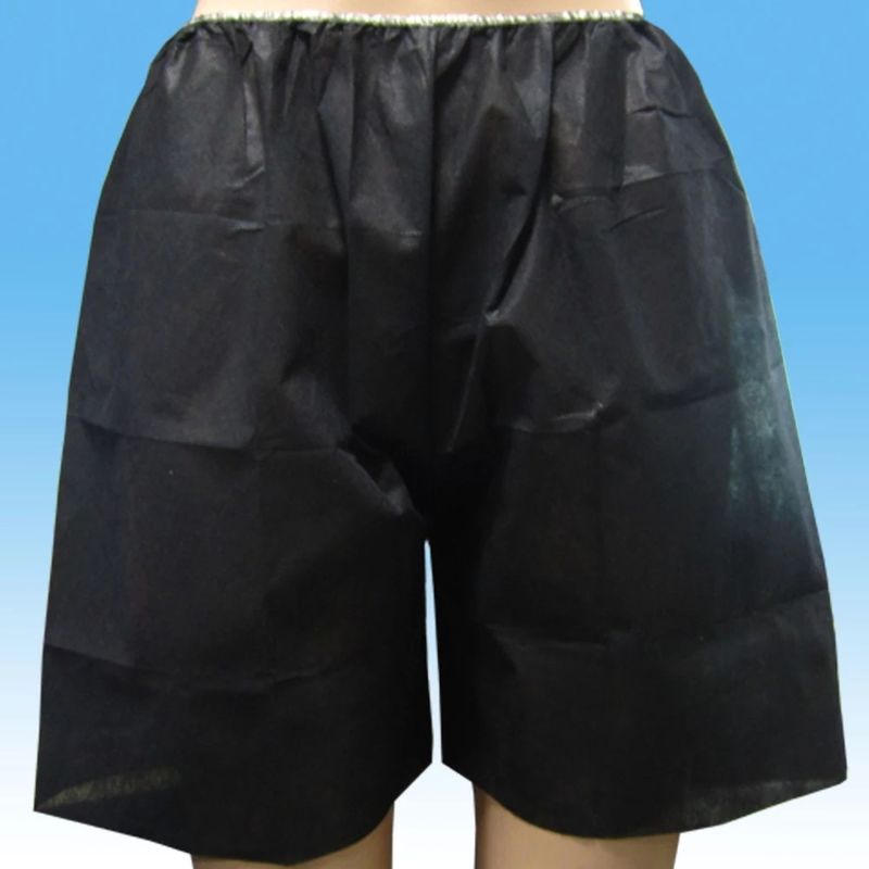 Les shorts jetables d'examen de noir de SMS halètent XL-3XL unisexe pour l'endoscopie