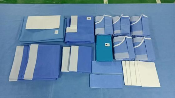 Oem Odm Pack de chirurgie bleu vert blanc Instruments médicaux chirurgicaux pour les hôpitaux et les professionnels de santé