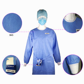 Norme de douille de manchette tricotée par preuve liquide jetable imperméable de robe chirurgicale