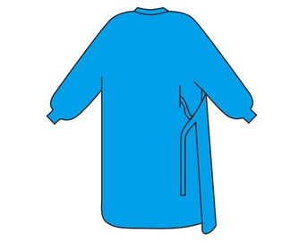 35-45gsm les robes chirurgicales du niveau 4 stériles empêchent des bactéries